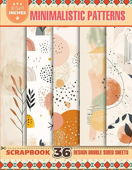 Minimalistic Patterns for Scrapbooking and Planning