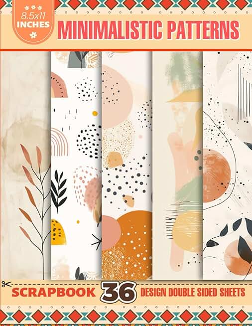 Minimalistic Patterns for Scrapbooking and Planning