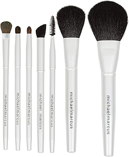 7-Piece Full Size Makeup Brush Set for Face and Eyes