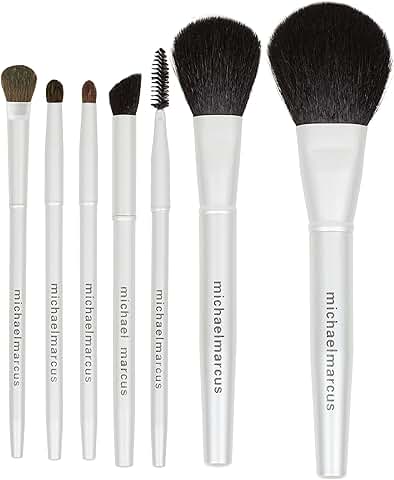 7-Piece Full Size Makeup Brush Set for Face and Eyes