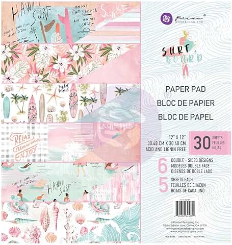 Surfboard Paper 12x12 Pad
