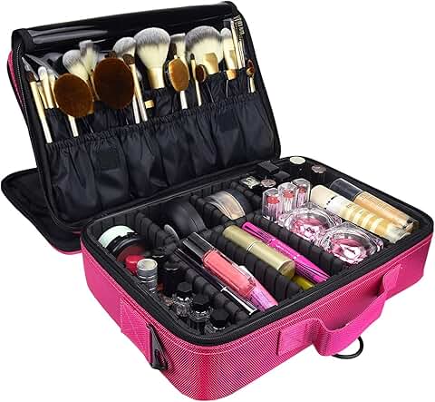 Large Pink Travel Makeup and Hobby Organizer