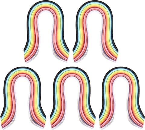 1300-Piece Multicolor Quilling Paper Strips for Crafts