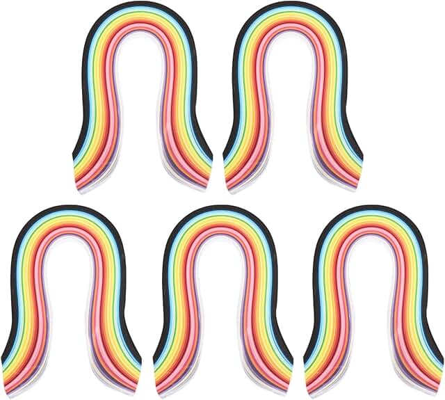 1300-Piece Multicolor Quilling Paper Strips for Crafts