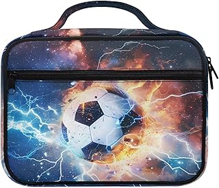 Galaxy Print Soccer Ball Bible Cover with Handle