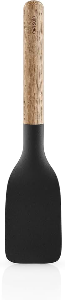 Black heat-resistant serving spatula for nonstick cookware
