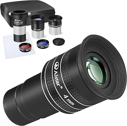 8-Piece Eyepiece and Filter Accessory Kit with 4mm Eyepiece