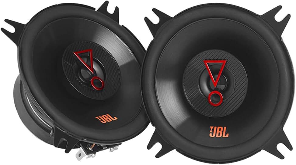 4-inch two-way car speaker in black