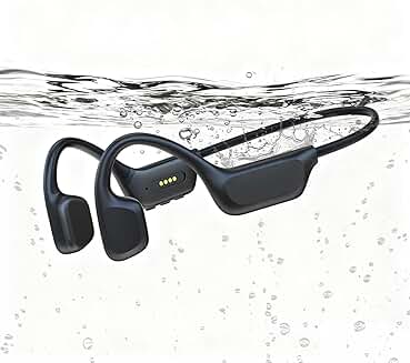 Pearl Finish Waterproof Bone Conduction Swim Headphones