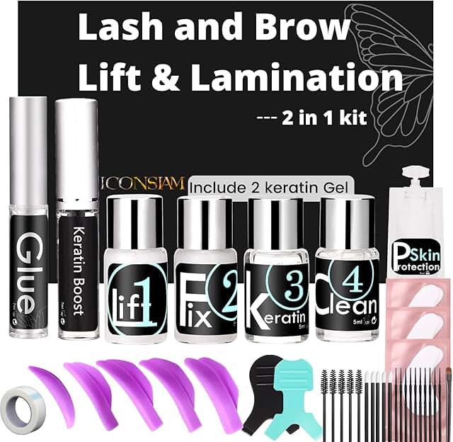 DIY Eyelash and Eyebrow Lift Kit for Long-Lasting Volume