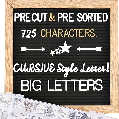 Changeable Felt Letter Board with 725 Letters
