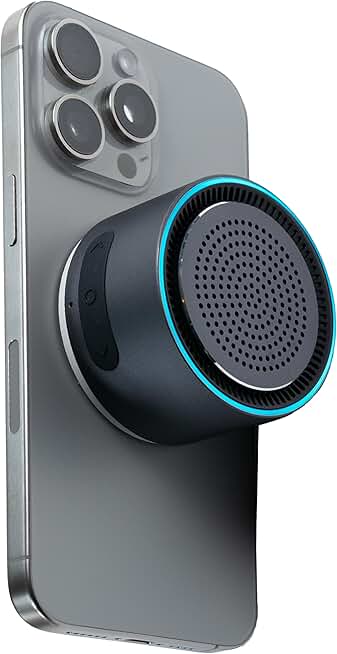 Portable Bluetooth speaker with wireless charger and waterproof design