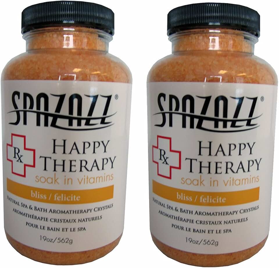 Happy Therapy Aromatherapy Bath Crystals, 19oz, 2 Pack