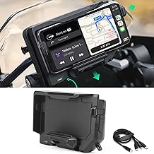 Motorcycle Phone Mount with Wireless & Wired Charging