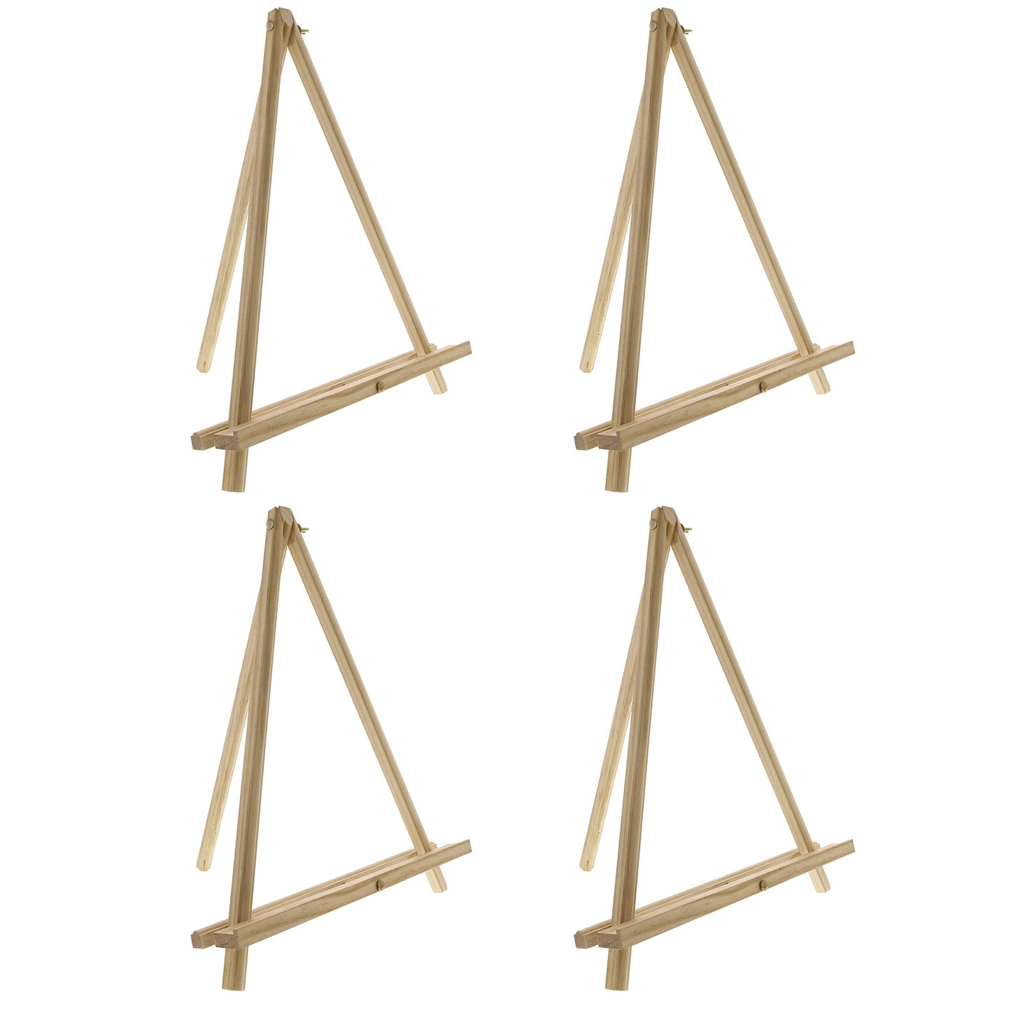 12" Natural Wood Display Easels Pack of 4