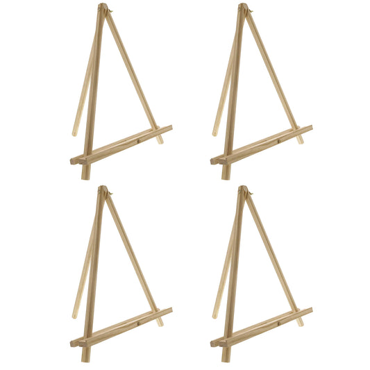 12" Natural Wood Display Easels Pack of 4