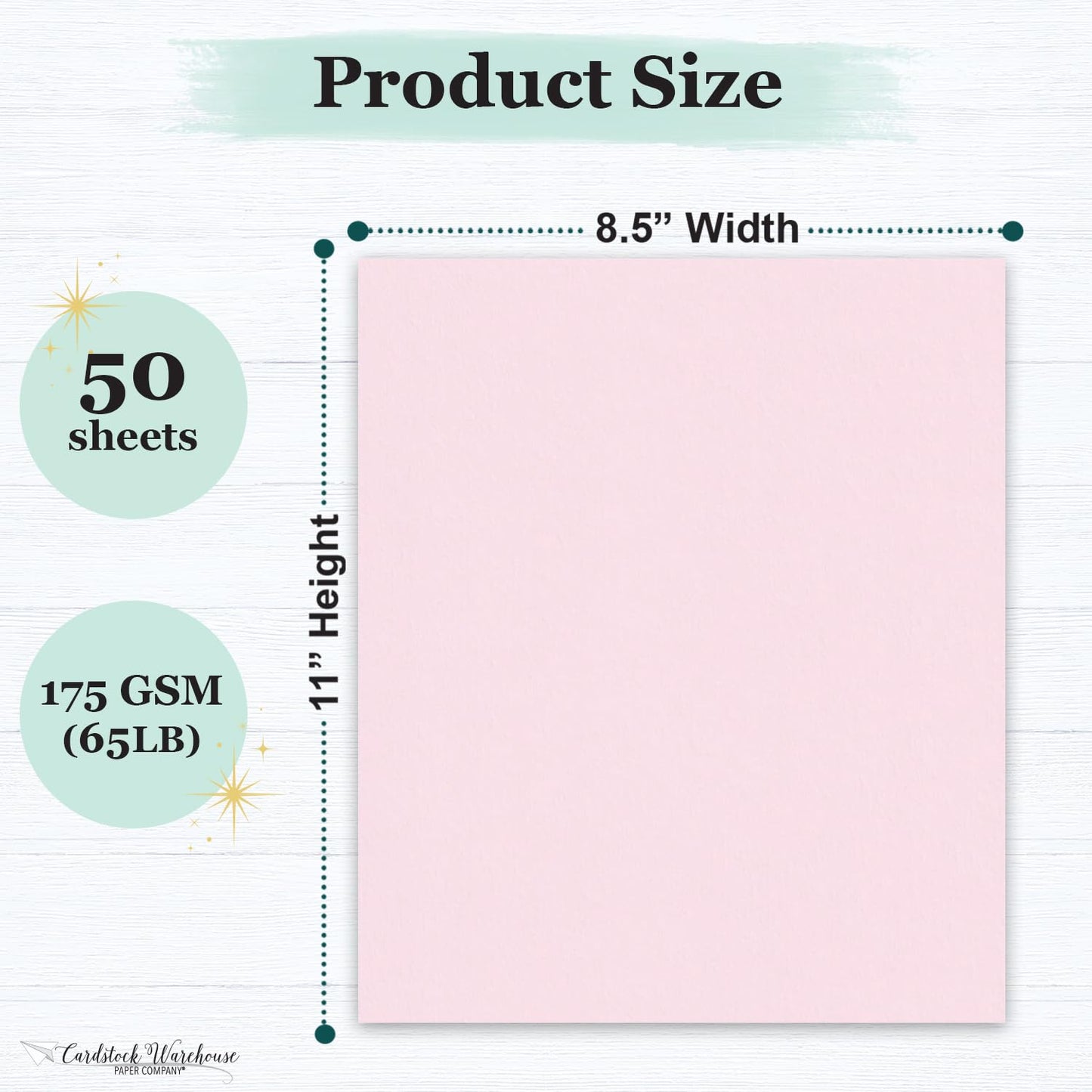 Pink Lemonade Cardstock Paper, 50 Sheets, 8.5 x 11"