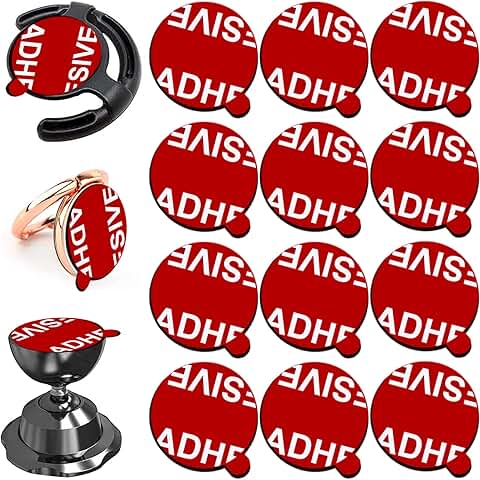 12 Pack Double-Sided Adhesive Stickers for Phone Mounts