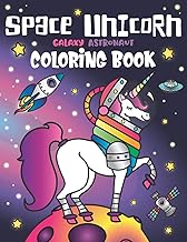 Unicorn and Space Coloring Book for Girls