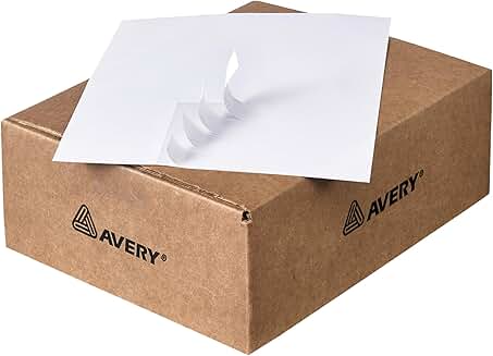 White 1" x 2-13/16" Address Labels, 16,500 Sheets