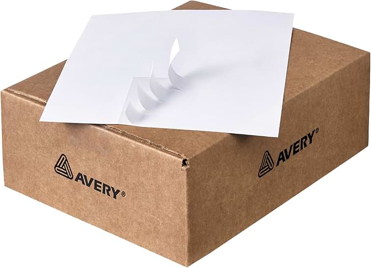 White 1" x 2-13/16" Address Labels, 16,500 Sheets