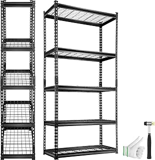 5-Tier Adjustable Heavy Duty Metal Shelving Unit