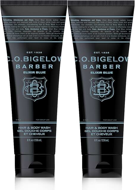Men's Lavender and Rosemary 2-in-1 Hair and Body Wash, Pack of 2