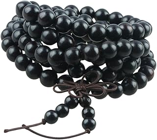 8mm Tibetan Buddhist Mala Beaded Prayer Bracelet for Women and Men