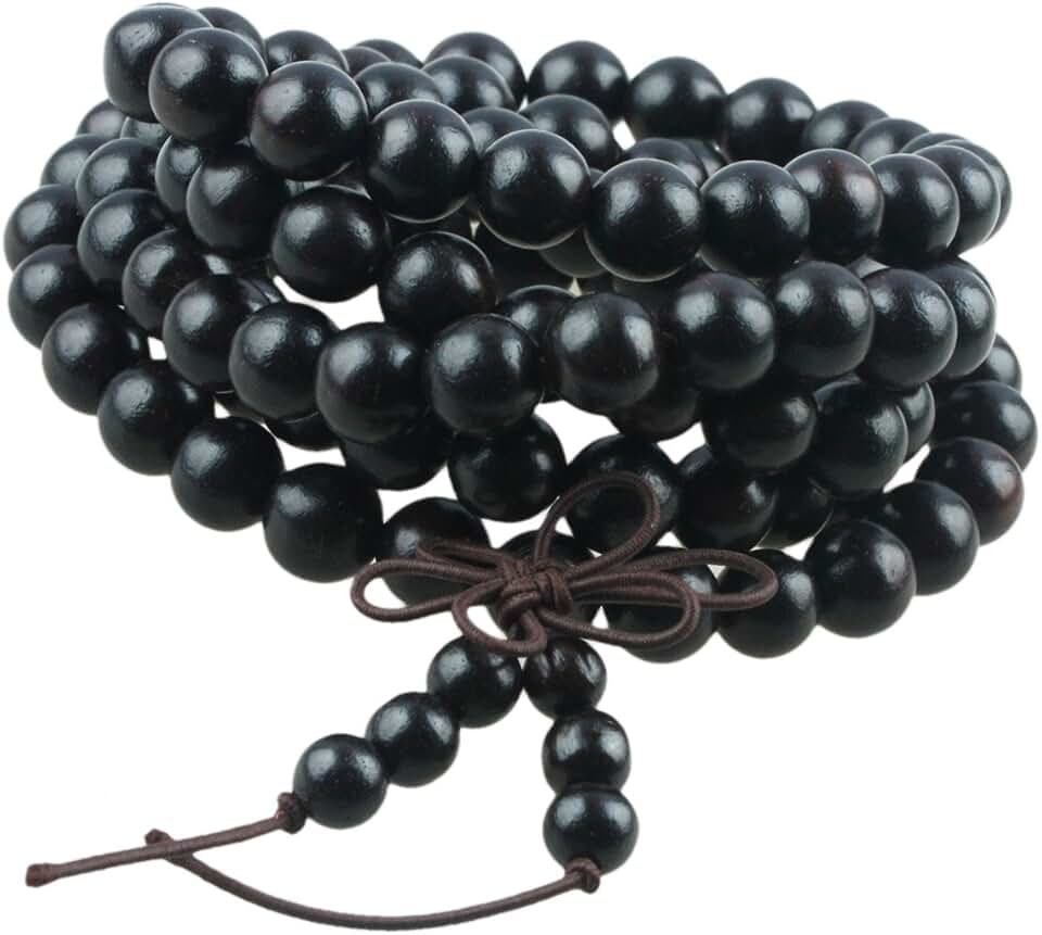 8mm Tibetan Buddhist Mala Beaded Prayer Bracelet for Women and Men