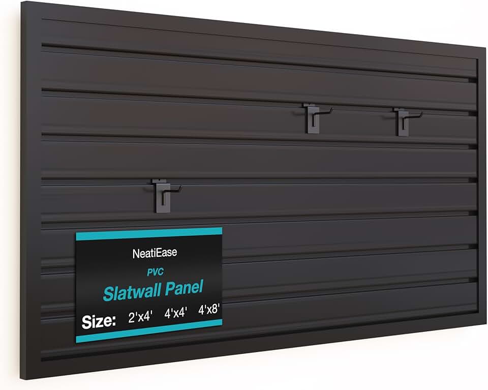 Heavy Duty 2x4ft Slatwall Panel for Garage Storage