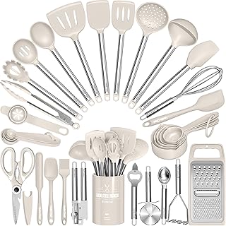 34-Piece Silicone Kitchen Utensils Set