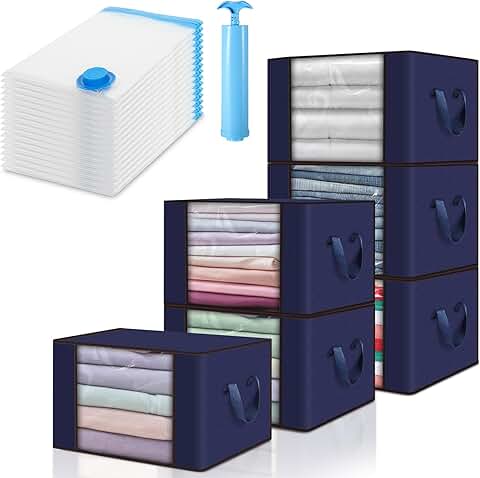 Large and Vacuum Storage Bags with Pump for Travel and Storage