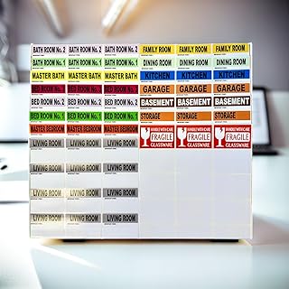 Large Moving Box Labels with Fragile Stickers, 2x3 inches
