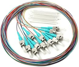12 Strand OM3 50/125 Fiber Optic Pigtail with Protective Sleeves