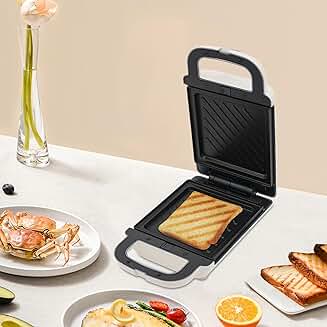 3-in-1 Breakfast Sandwich Maker with Non-Stick Pan