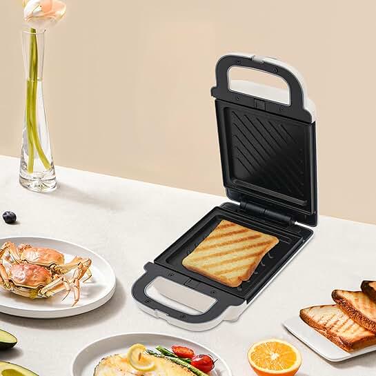 3-in-1 Breakfast Sandwich Maker with Non-Stick Pan