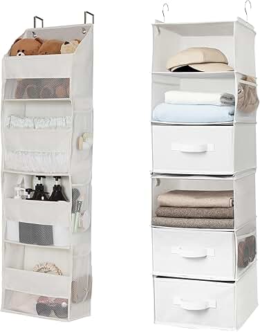Hanging Closet Shelves and Over-the-Door Organizer