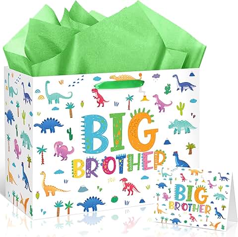 Big Brother Gift Bag with Tissue and Card