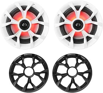 Marine 6.5" 700W Waterproof Speakers with LED Lights