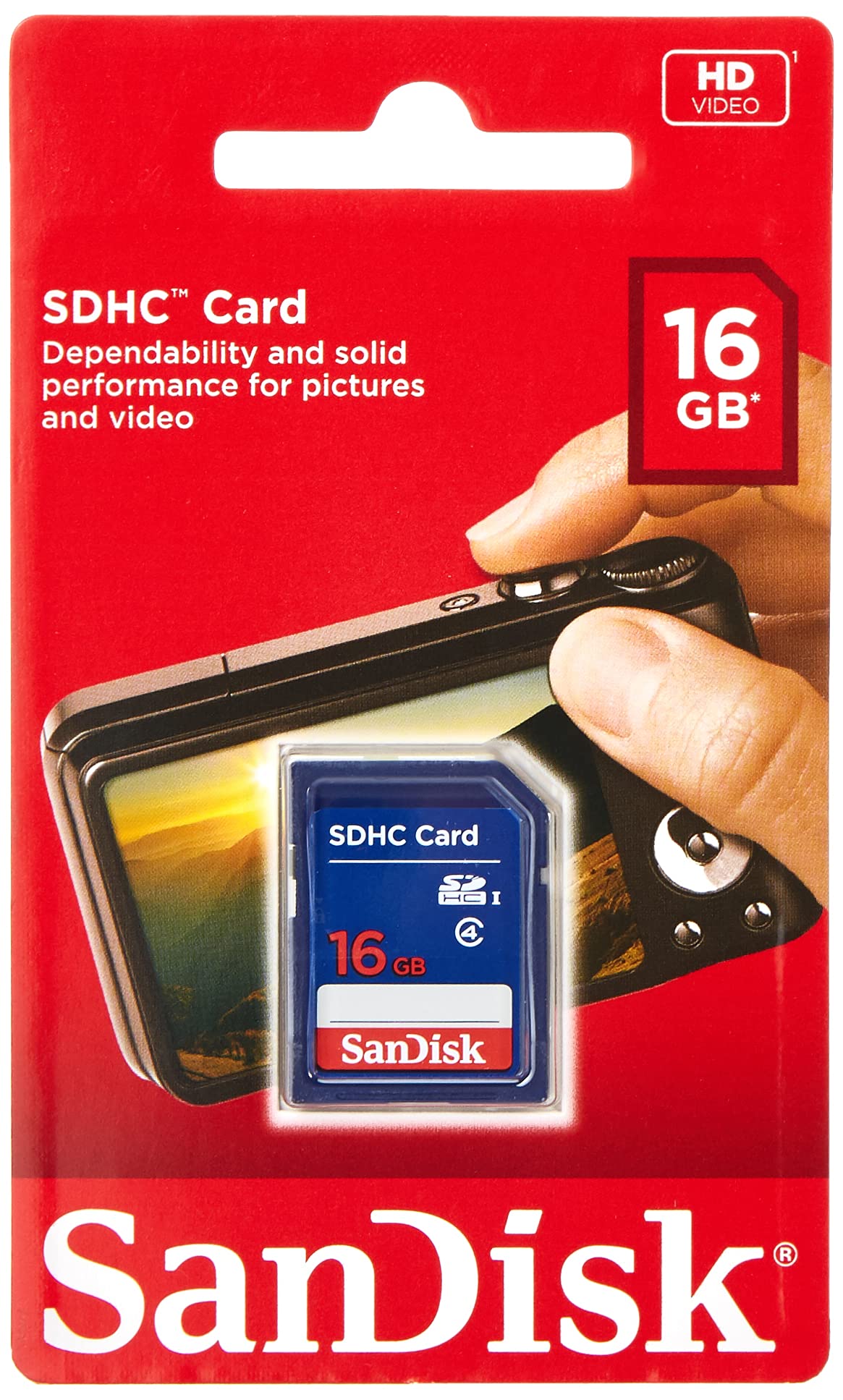 Flash 16 GB SDHC Flash Memory Card SDSDB-016G Label May Change)