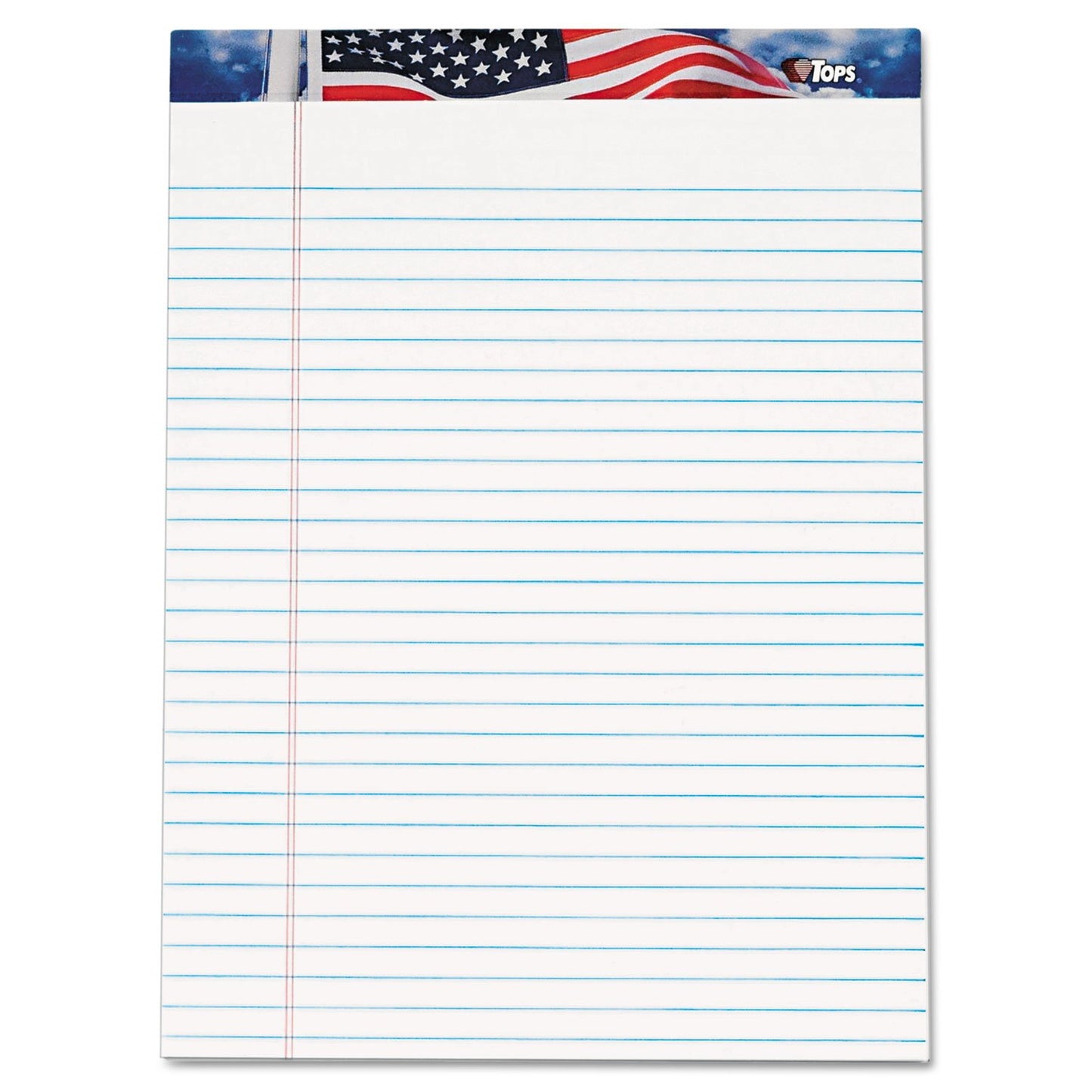 Legal size white writing pad, 50 sheets, pack of 12