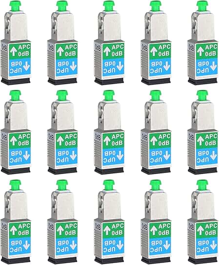 15-Piece Fiber Optic Adapter Set for Singlemode Connectors