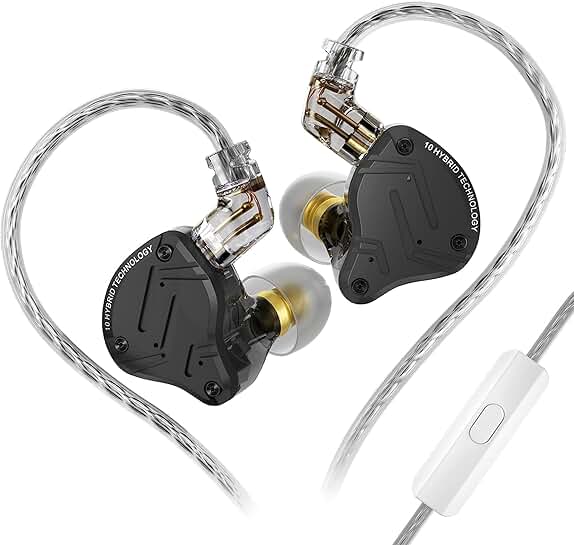 Upgraded 4BA+1DD In-Ear Monitor with Detachable Cable