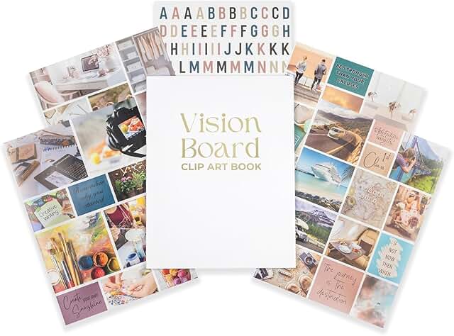 Vision Board Book with 850+ Inspirational Stickers and Images
