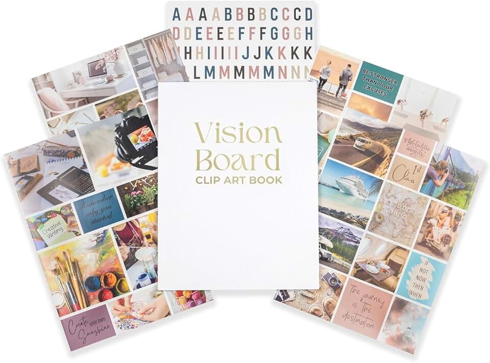 Vision Board Book with 850+ Inspirational Stickers and Images