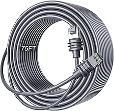 Waterproof Cat 6 Ethernet Cable for Satellite Internet, 75ft