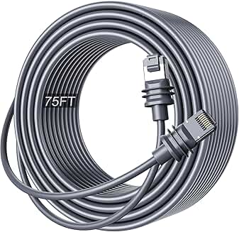 Waterproof Cat 6 Ethernet Cable for Satellite Internet, 75ft