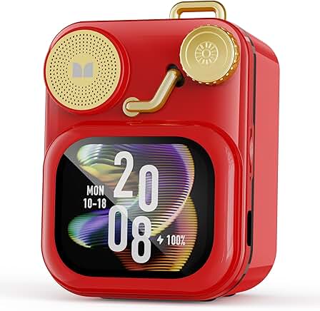 Portable Bluetooth Touch Screen Speaker with Alarm and TF Card