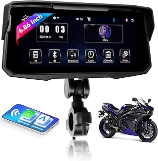 Wireless CarPlay and Android Auto Screen for Motorcycle