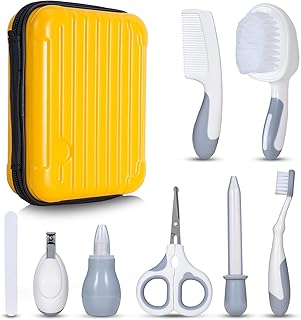Baby Healthcare and Grooming Kit with Nail Clipper and Nasal Aspirator